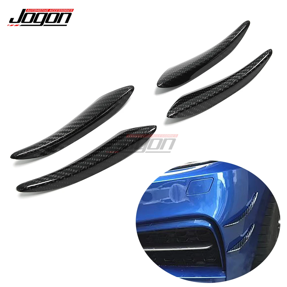 

Carbon Fiber Front Bumper Side Lip Splitter Fin Air Cover Accessories For VW GOLF 5 6 7 MK4 MK5 MK6 MK7 GTI R R-LINE Polo Jetta