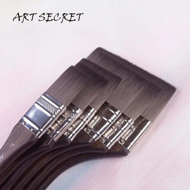 Artsecret Squirrel Imitation Synthetic Hair Pro Artist Gouache Oil Watercolor Brush Paint Tool  Bamboo Handle Art Supplies 3882