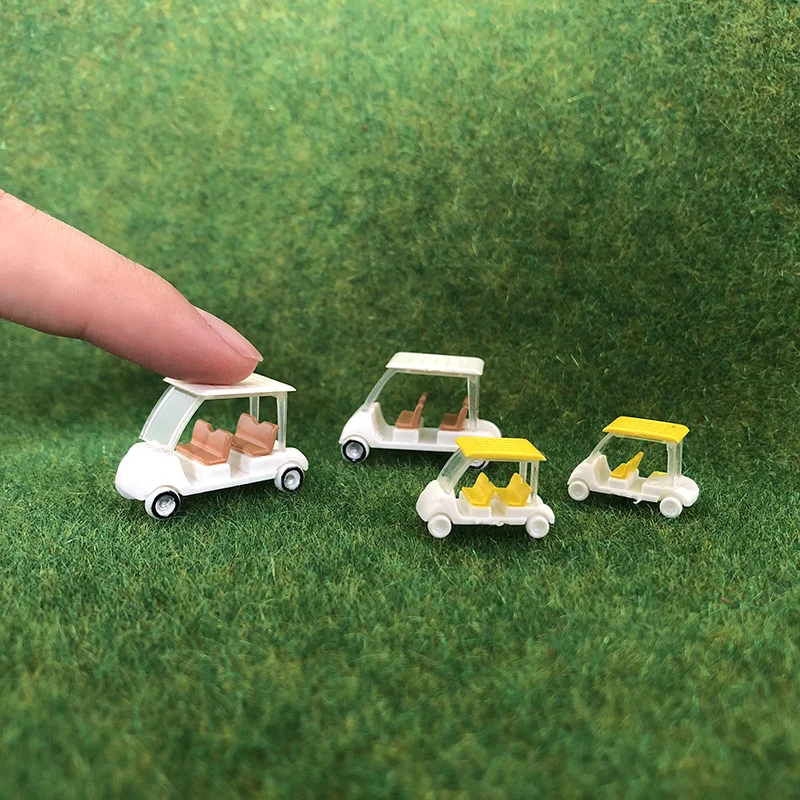 1 adet/5 adet 1/87 HO ölçekli N ölçekli Model Golf arabası/demiryolu/demiryolu/tren düzeni