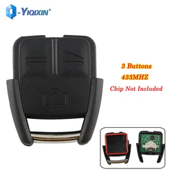 YIQIXIN 433Mhz Replacement Keyless Entry Alarm Fob For Vauxhall Opel Vectra Astra Omega Signum  3 Buttons Remote Car Key No Chip