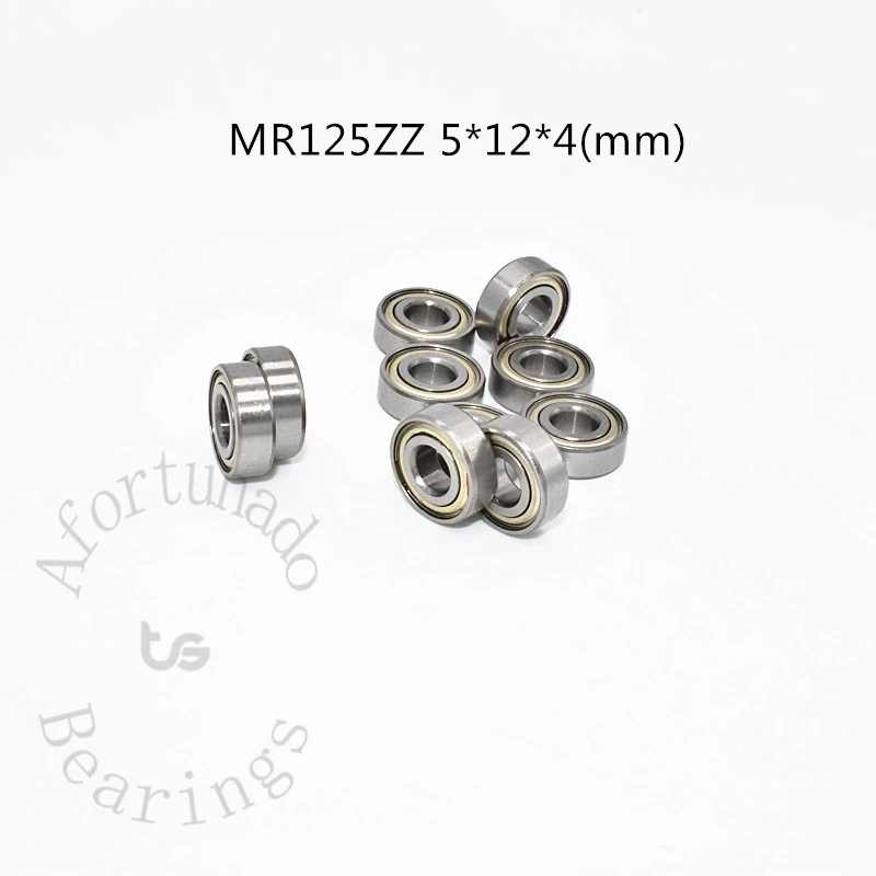 

MR125ZZ Miniature Bearing 10pcs 5*12*4(mm) free shipping chrome steel Metal sealed High speed Mechanical equipment parts