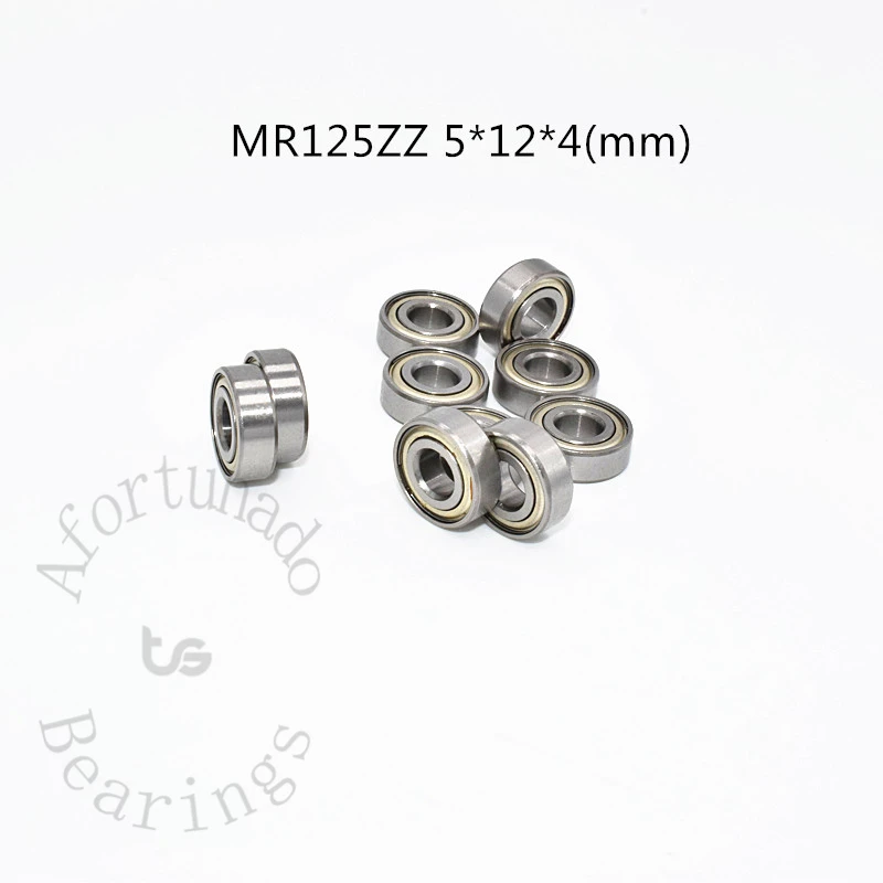 MR125ZZ Miniature Bearing 10pcs 5*12*4(mm) free shipping chrome steel Metal sealed High speed Mechanical equipment parts