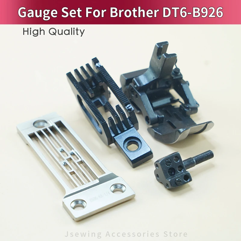 Gauge Set For Brother DT6-B926 Industrial Feed off the Arm Double Chain Stitch Sewing Machine Parts Thin Heavy Fabric 148864001