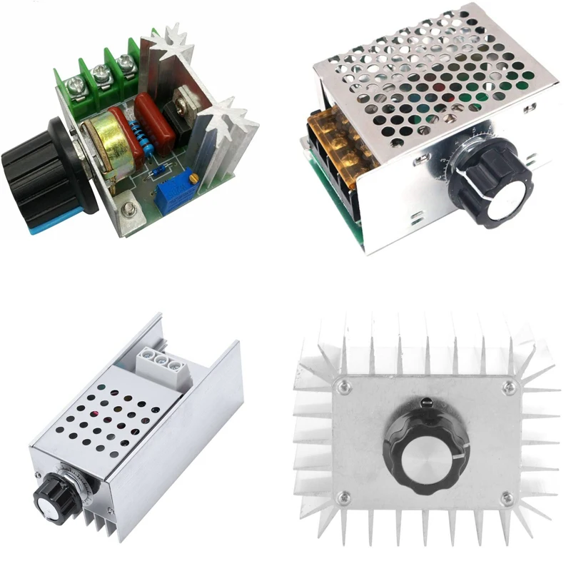 AC 220V Moc 2000W 4000W 5000W 10000W SCR Regulator prędkości napięcia 220V Ściemniacz LED 220 V Volt Regulator prędkości silnika Termostat