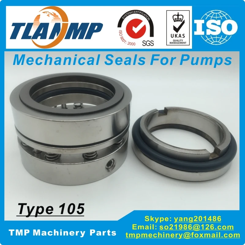 105-20/25/30/35/40/45/50/55/60/65/70/75/80 Mechanical Seals for Water pumps (Material:TC/TC/VIT) Seal Face:Tungsten carbide