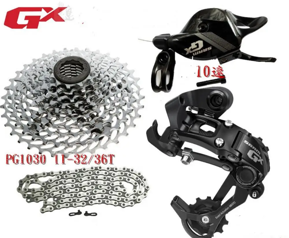 

GX Trigger Shifter rear derailleur cassette chain 10s MTB bicycle bike