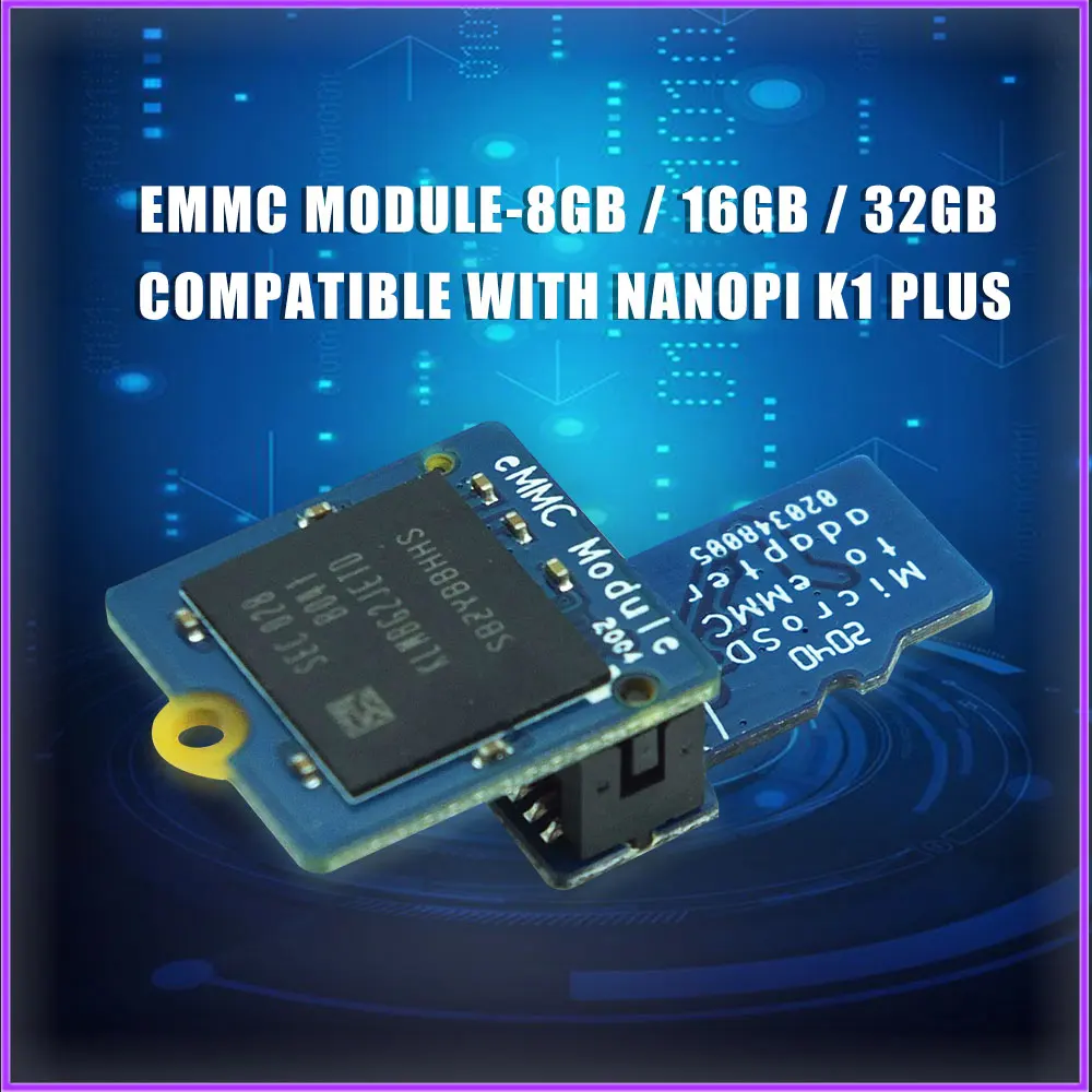 EMMC Module 8GB 16GB 32GB 64GB for Nano Pi with Micro SD-compatible to eMMC Module Adapter T2 Embedded Multi Media Card