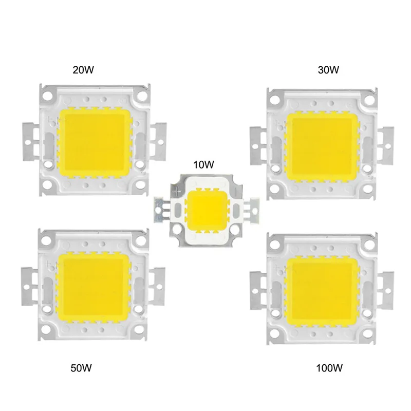 LED floodlight integrated chip power 20W 30W 50W 100W white 10W warm Baiji Cheng light sign lights advertising lights