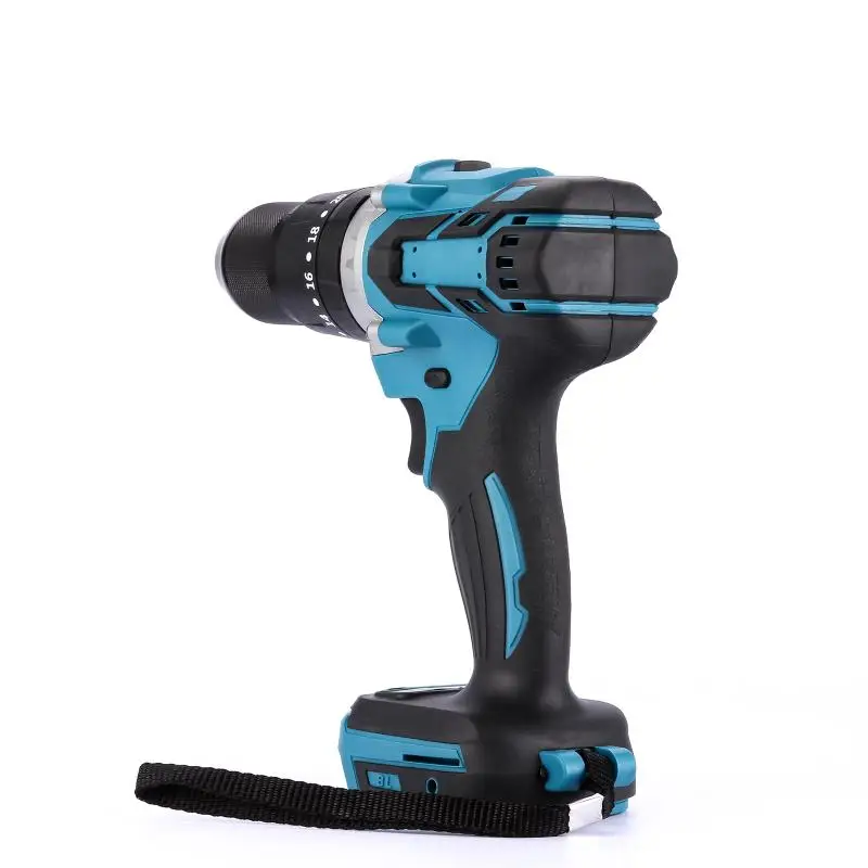 3 In 1 Function 13mm Rechargeable Drill Cordless Impact Drill Color Steel Drill Rechargeable Lithium Electric Drill  High-Power