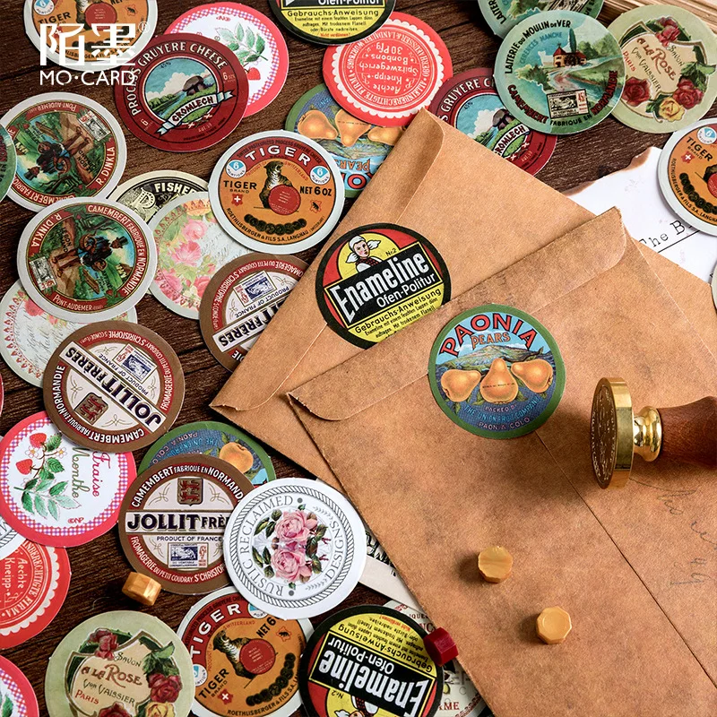 45pcs/pk Fetish Time Creative Retro Decorative Stationery Stickers Scrapbooking DIY Diary Album Sticker