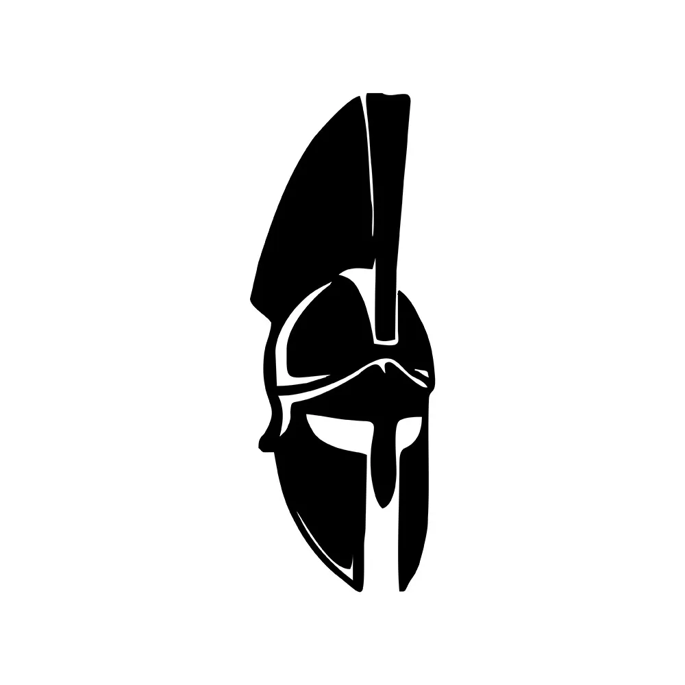 MIGNATIS - Sparta Greek Soldier Helmet Car Vehicle Sticker Mural Art Decal For Car Window Loptop Decoration Vinyl Stickers Water