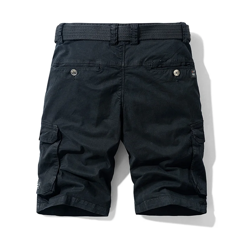 Luulla Mannen 2020 Zomer Nieuwe Casual Vintage Twill Katoen Cargo Shorts Mannen Uitloper Fashion Solid Classic Pockets Beenmode Shorts Mannen