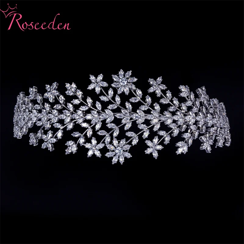 

Wedding Hair Accessories New CZ Tiaras And Crowns Women Bride Headband RE4422