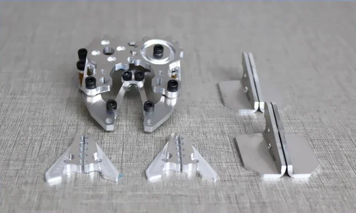 Çift uçlu kombinasyon Robot tutucu manipülatör pençe Clab kelepçe robotik kol mekanik tutucu Metal braket