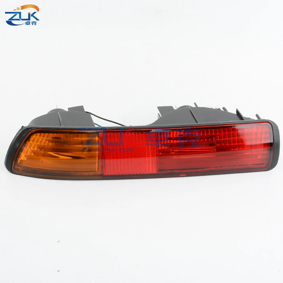 ZUK Car Lights Rear Bumper Reflector Fog Light Fog Lamp For MITSUBISHI PAJERO 2001 2002 2003 V73 Tail Light Tail Lamp With Bulbs