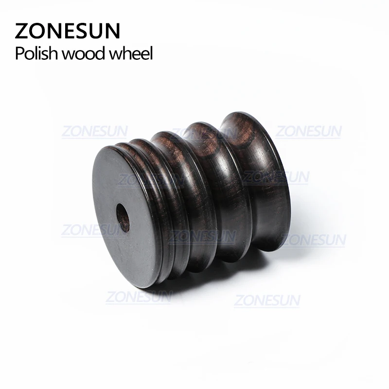 ZONESUN Leather Edge Polisher For Leather Burnishing Machine Ebony Wood Edge Polishing Slicker Leather Tip Side Border Polisher