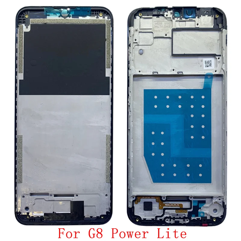 Sasis Panel Pelat Bezel LCD Bingkai Tengah Perumahan untuk Motorola G8 Power G8 Power Lite Ponsel Logam Bagian Penggantian Bingkai Tengah