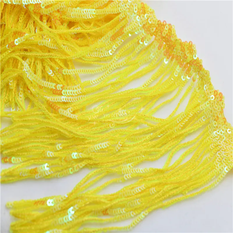 17cm Laser Tassel Fringe trim lace  fabrics for show clothes crafts making dress skirt decoration