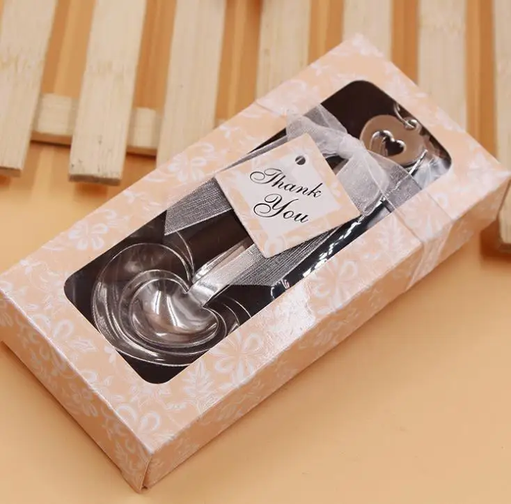 50sets =200pcs/lot Heart Shaped Measuring Spoons Set Wedding Favors LOVE New 4pcs/set for each gift box SN1990