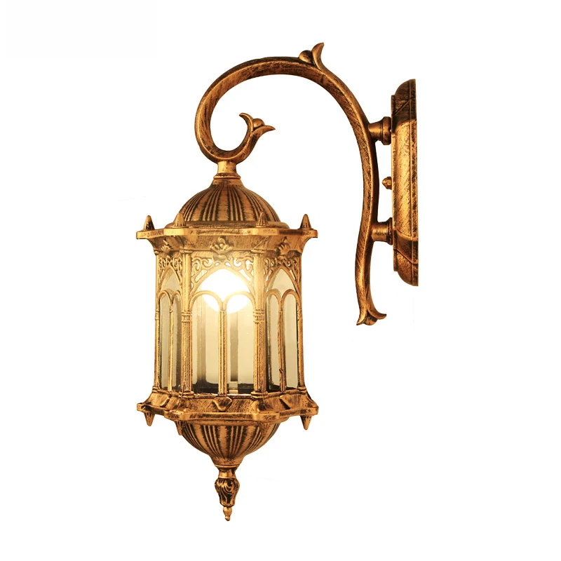 Popular Retro Outdoor Wall Light Favorable Europe Villa Sconce Lamp Waterproof Exterior Garden Doorway Lighting