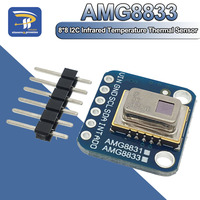 AMG8833 3-5V 8*8 I2C IR Infrared Temperature Thermal Imager Array Camera Imaging 8x8 Sensors Module for Raspberry Pi