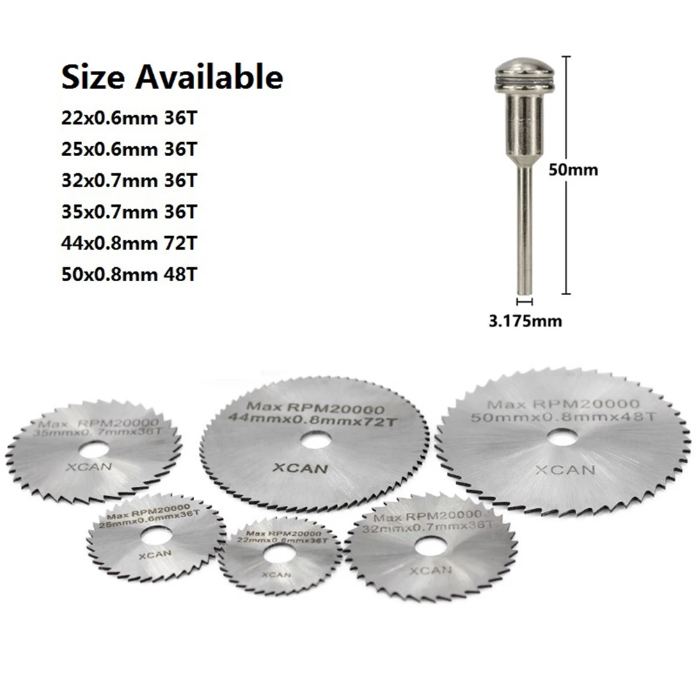 3.175mm hss shank saw blades circular cutting discs with mandrel cut mini  blade