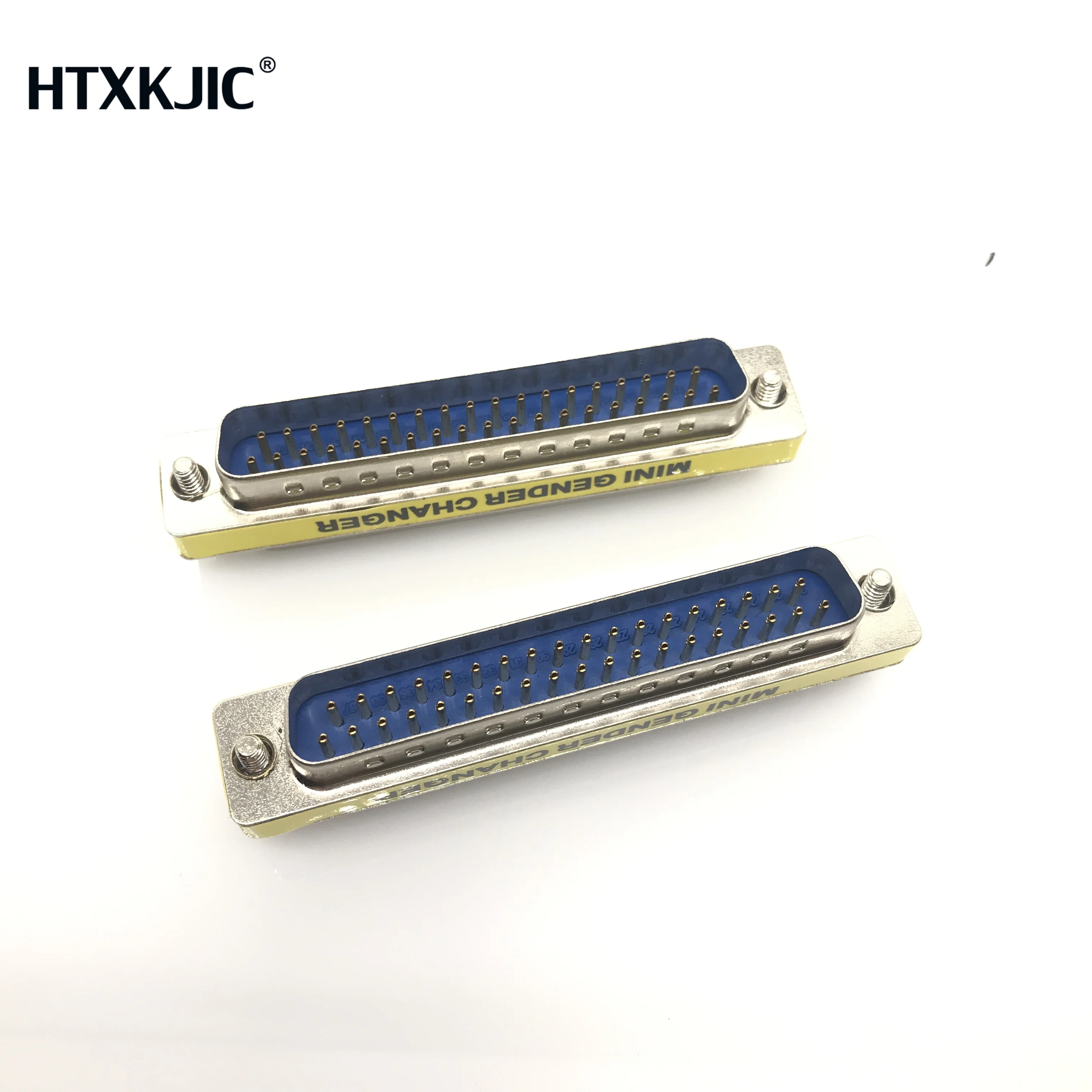 Conector de porta serial d-sub com, conector de 37 pinos macho para fêmea, 1 peça, 37 pinos, 37 p, mini adaptador de modificador de gênero