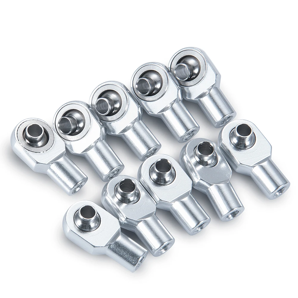 YEAHRUN 10PCS Aluminum Rod Ends Link Tie Ball Joint M3 Ball Head for 1/10 Telluride & Stampede & Slash & Rustler Parts