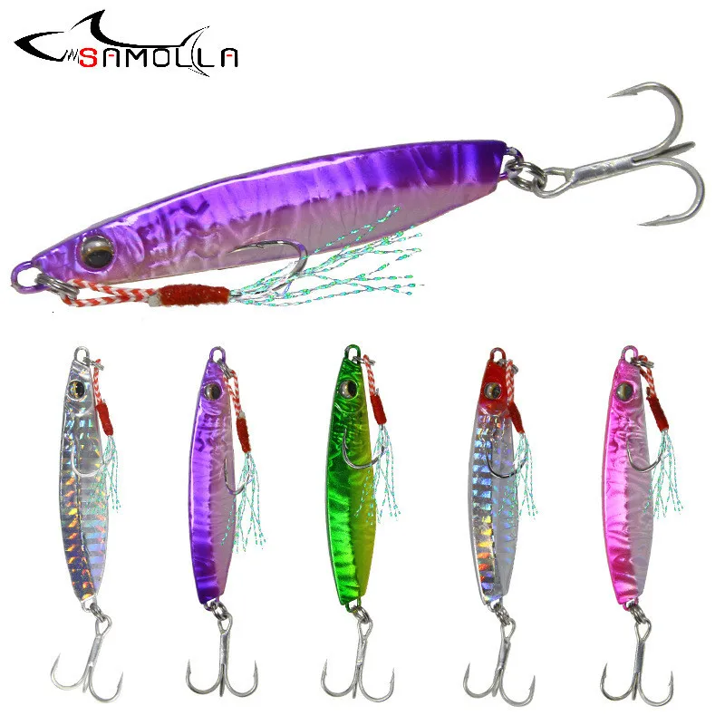 Jig Fishing Lures Weights 18-45g Fish Bait Jigging Lure Fishing Jigs Metal Jig Bass Set Pesca Saltwater Lures Isca Artificial