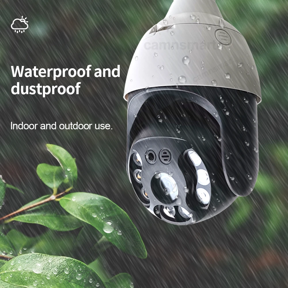 3MP Wifi Camera Outdoor Ycc365 with E27 Light Bulb Connector Wireless CCTV  Video Surveillance Exteral Use Zoom Lens