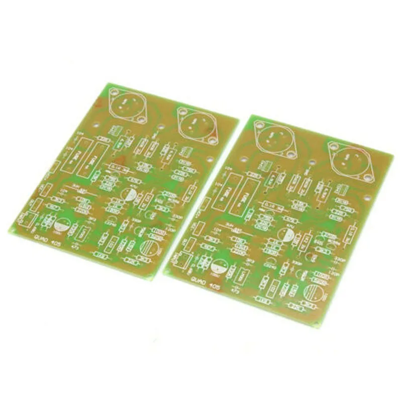 One Pair PCB Board for QUAD405 Clone MJ15024 100W+100W 8R AMP Amplifier Board