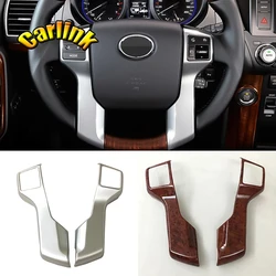 For Toyota Land Cruiser Prado 150 LC150 FJ150 2010-2018 ABS Matte/Wood Interior Steering Wheel Cover Trim Car Styling Accessorie