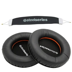 For Steelseries Siberia V1 V2 V3 Headset Sponge Cushion Earbud Cover Headphone Replacement Foam Earpads +headband  Pads
