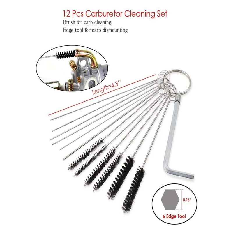 10 pçs ajuste do carburador chave de fenda carburador ferramenta kit para motor trimmer weedeater motosserra