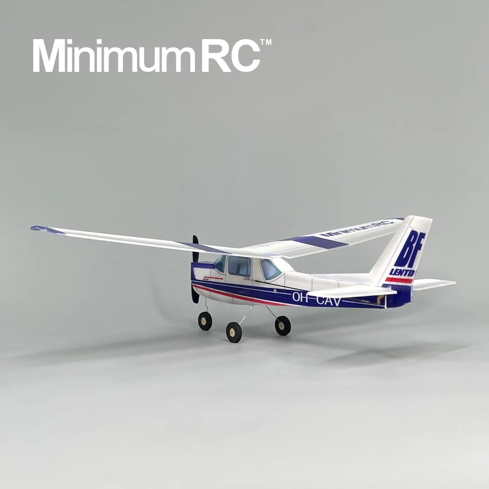 MinimumRC Plane Kit Blue Cessna152 360mm Wingspan 3 canali Trainer Fixed-wing RC Airplane Outdoor Toys For Children Kids Gifts