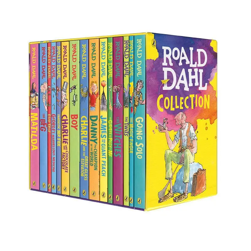 16 Books/Set Roald Dahl Collection Children's Literature English Picture Novel Story Book Set Early Educaction Reading for Kid