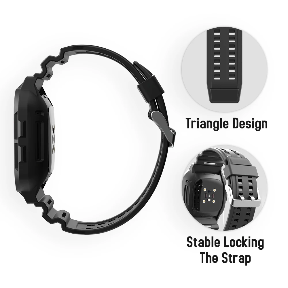 2021 Case Strap for Fitbit Versa 3 TPU Cover Smart Watches Cover TPU Shell for Fitbit Versa 3 Protector SIKAI Sport Accessories