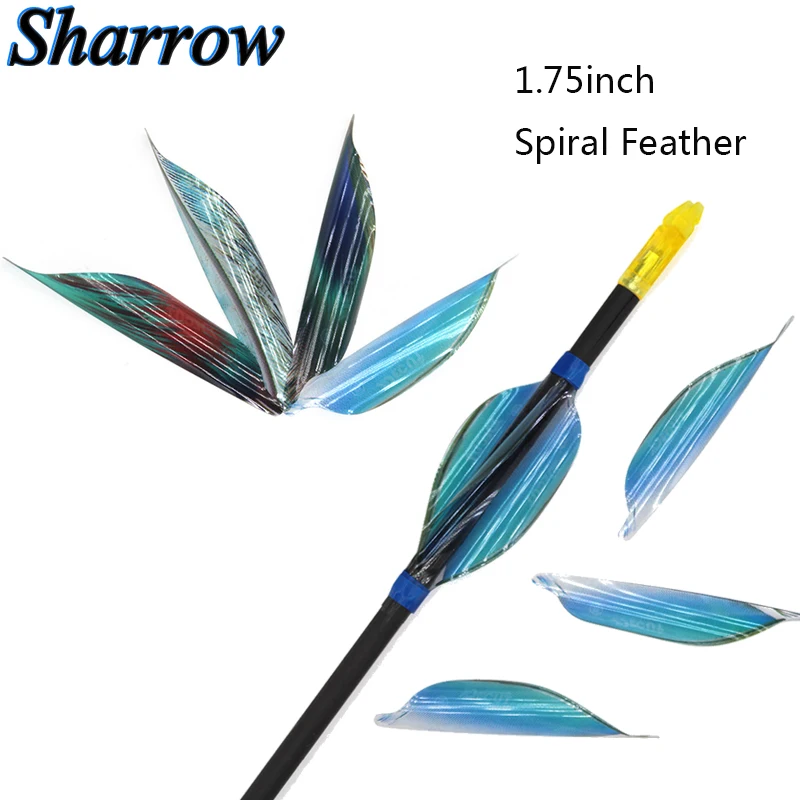 50/100pcs Archery Spin Vanes Right Wing 1.75