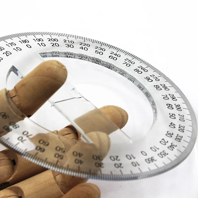 wholesale diameter 10cm protractor drawing design ruler full circle measuring instrument half round angle ruler