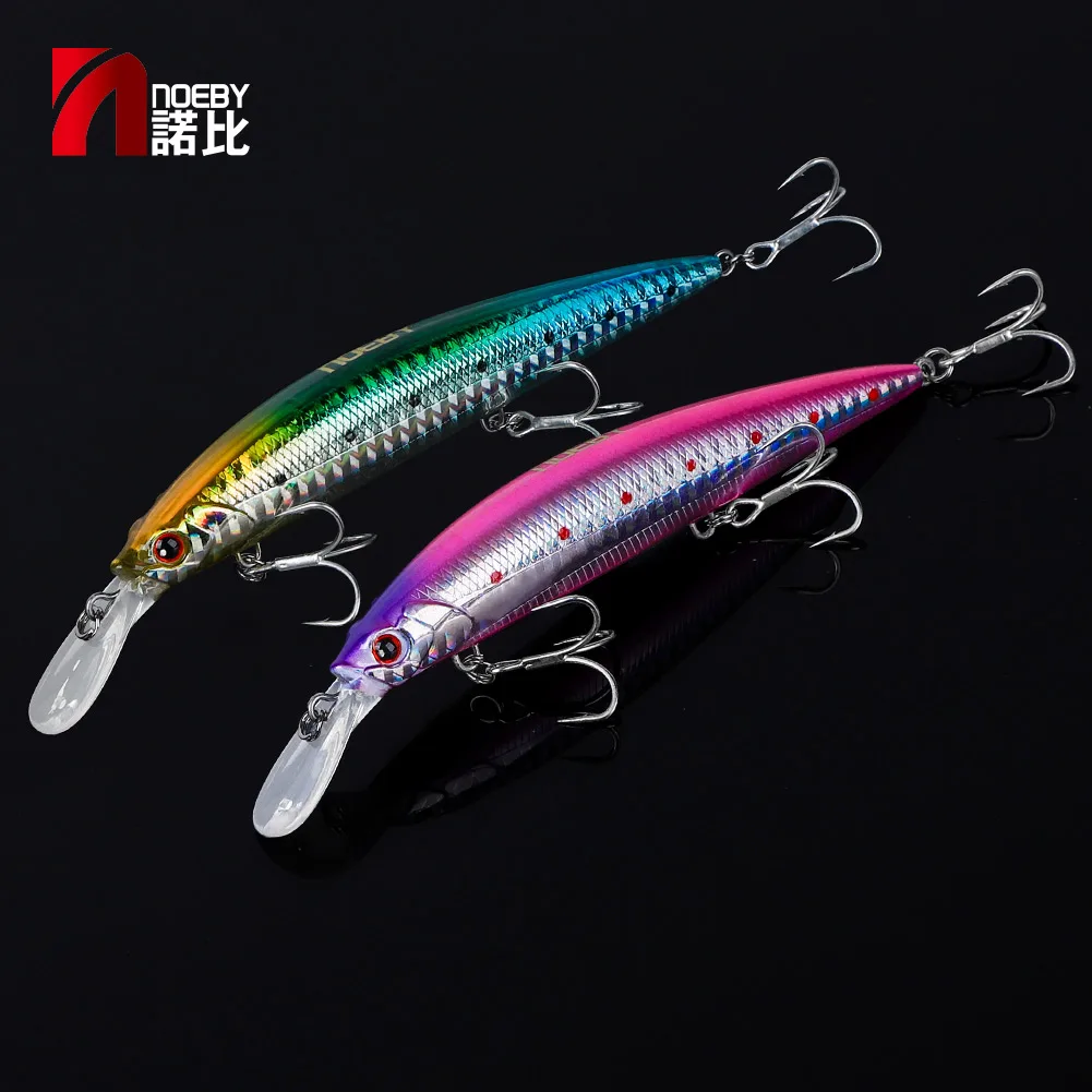 NOEBY 110mm 36g Heavy Sinking Minnow Fishing Lures Rolling Wobblers Artificial Hard Baits Jerkbait for Seabass Fishing Lure