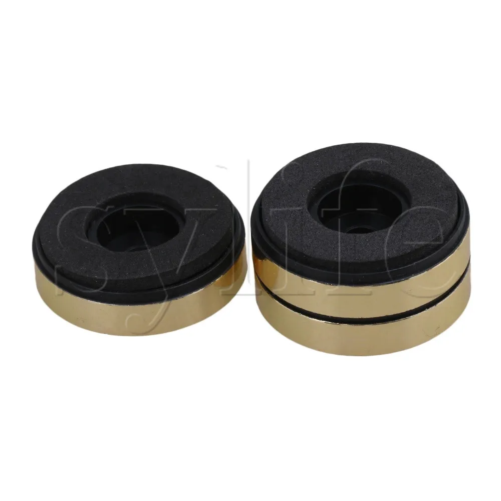 10pcs Gold Round Isolation CD Player Audio Speaker Anti Vibration Feet Pad Stand