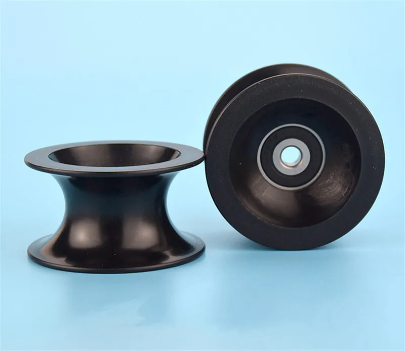 4pcs 6*54*30mm 25mm diameter track, groove U roller, plastic 636 stainless steel bearing, pulley plastic guide wheel