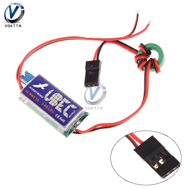 RC UBEC Switch Module 5V / 6V 3A Max 5A Lowest RF Noise BEC Full Shielding Antijamming Switching Regulator