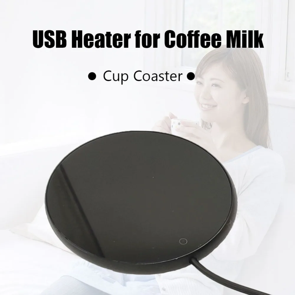 Heißer USB Elektrische Powered Tasse Wärmer Heizung Pad Heißer Platte Kaffee Tee Milch Becher Stecker Weiß Haushalt Büro Desktop Liefert – Detail 2