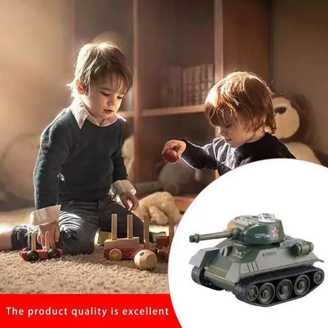 4CH Mini RC Tank Car Electronic Radio Micro Model High Simulation Remote Control Electronic Tiger Tank Boy Gifts Toys For boys