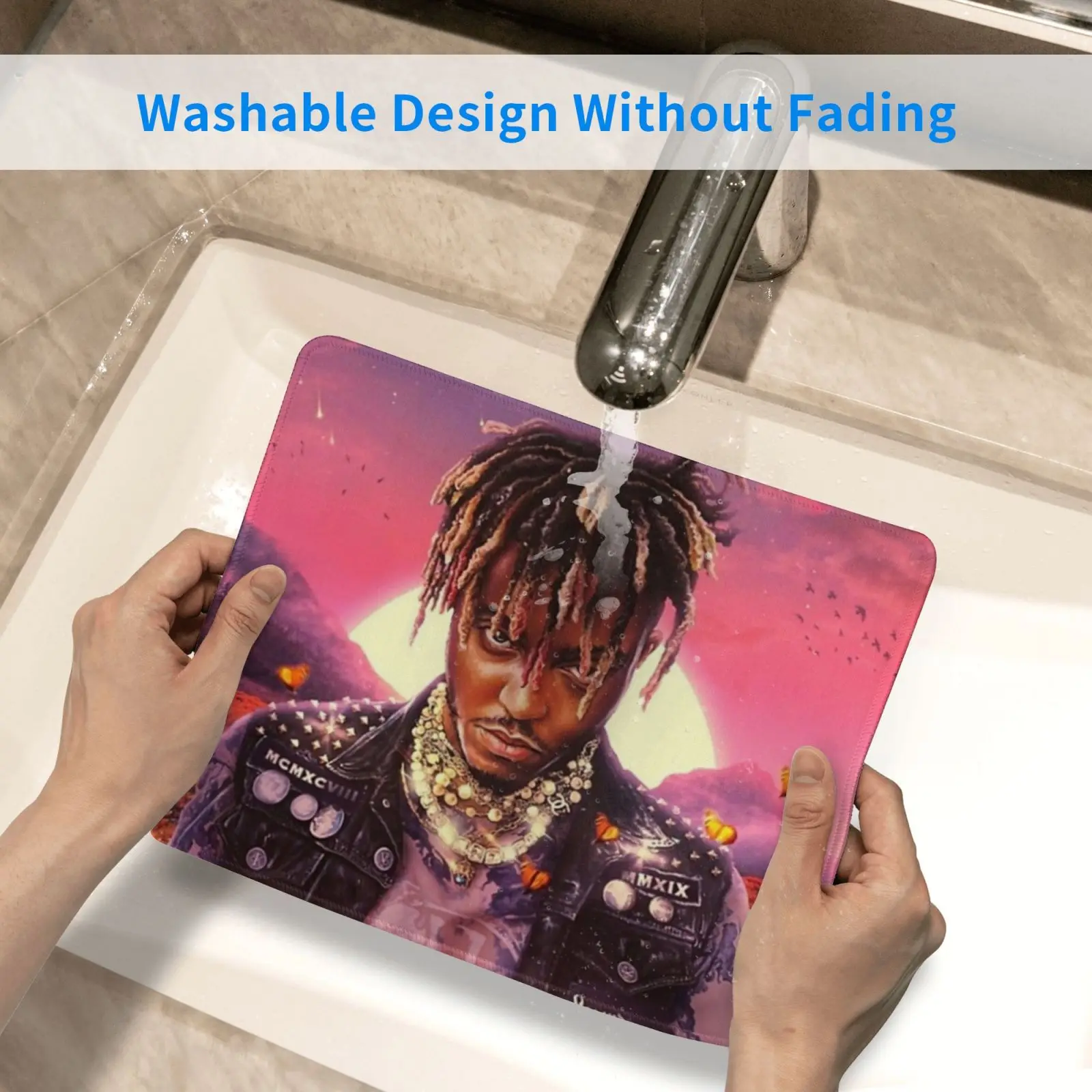 Legend Never Mouse Pad DIY Print Music Rap Xxx Tentacion Tren 999 cubierta álbum Juice Wrld