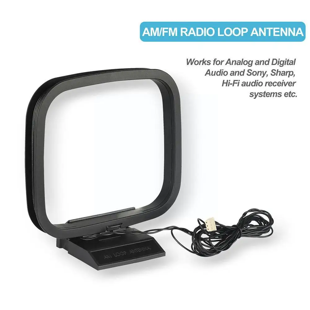Antena Radio FM/AM Loop untuk Sony Sharp Chaine Stereo AV Receiver Connector Receiver Sistem P6F1