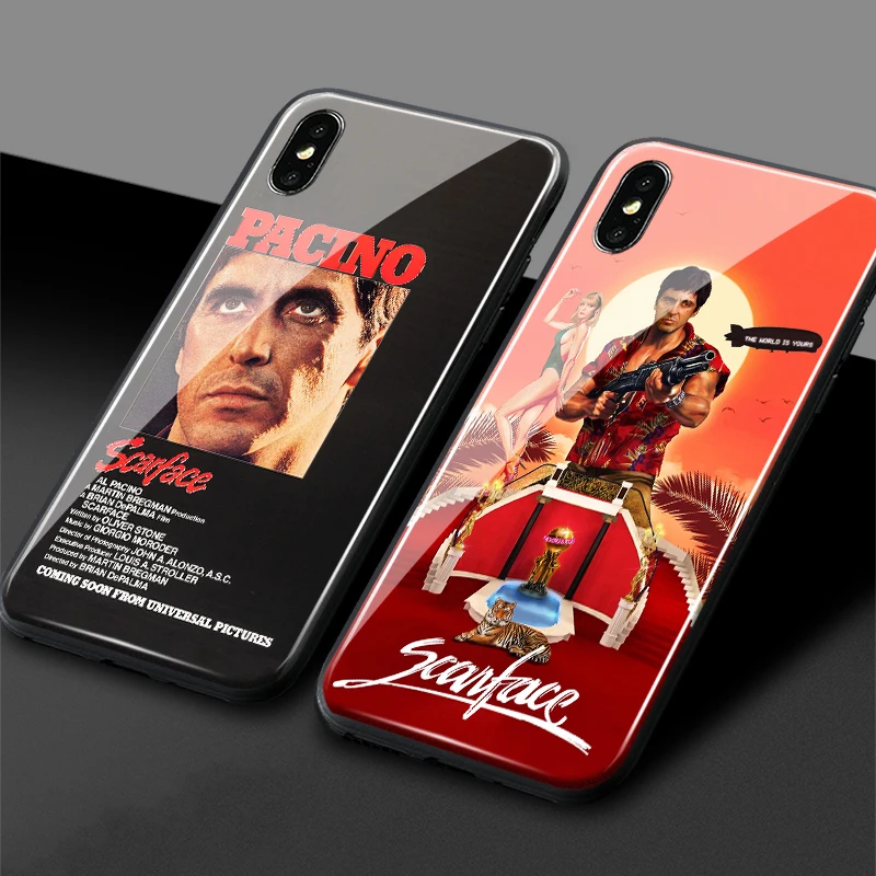 Scarface 1983 film Al Pacino movie soft silicone glass Phone case cover for iPhone SE 6s 7 8 Plus X XR XS 11 12 13 mini Pro max