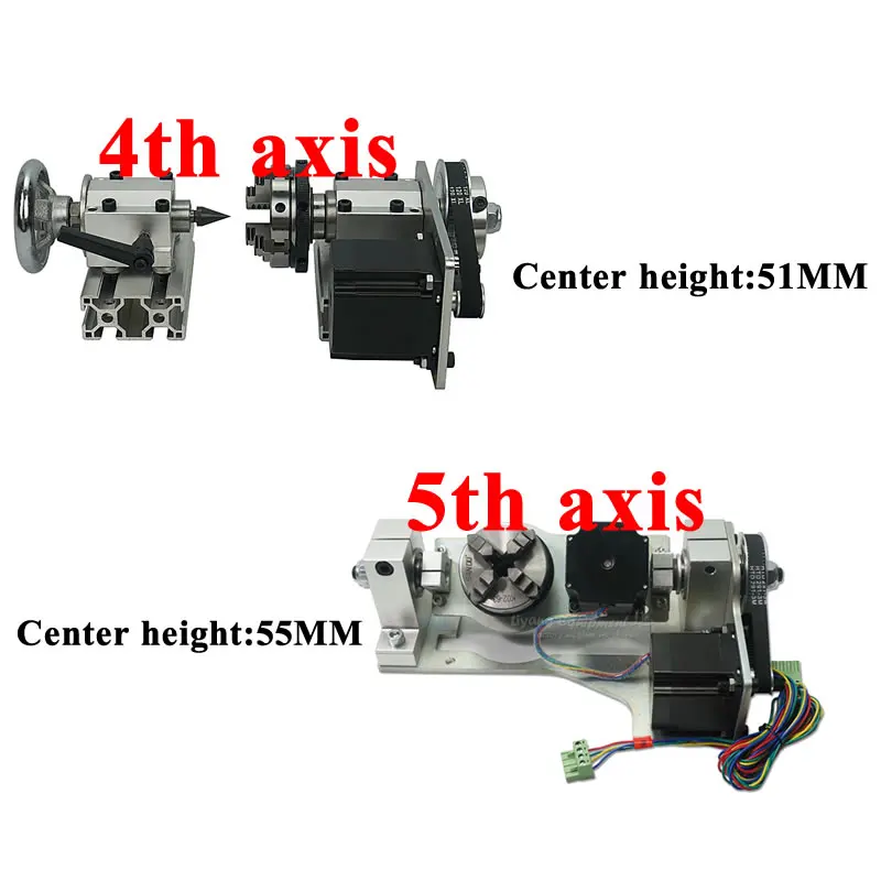 

DIY CNC Rotary Axis Chuck 65mm 4th 5th Axis CNC for Metal Wood Working Activity Tailstock for Mini Lathe Machine Milling Machine