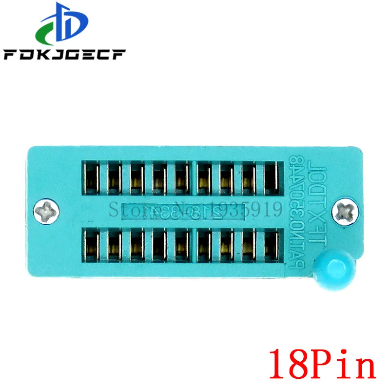 1 sztuk/partia 14 16 18 20 24 28 32 40 P Pin 2.54 MM zielony DIP uniwersalny ZIF IC gniazdo Test lutowane typu IC blokada siedzenia zif gniazdo